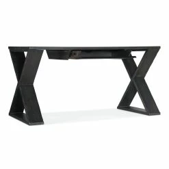 HOOKER RUSTIC BLACK X-BASE WRITING DESK