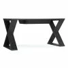 HOOKER RUSTIC BLACK X-BASE WRITING DESK