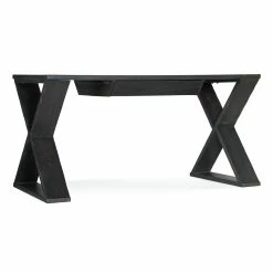 HOOKER RUSTIC BLACK X-BASE WRITING DESK