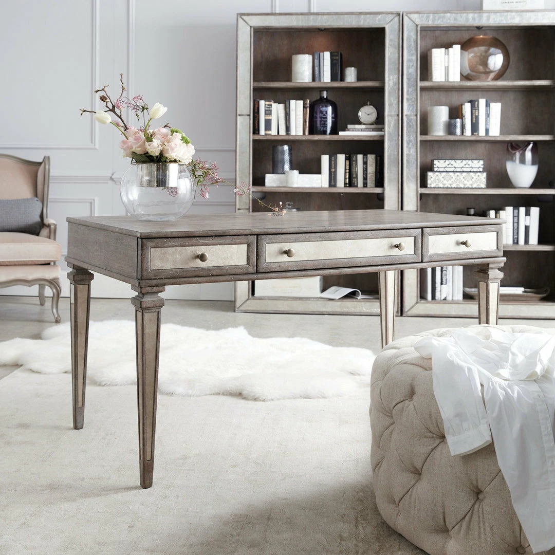 Deals โ๏ธ HOOKER RUSTIC EGLOMISE GLAM LEG WRITING DESK Furniture ๐ 2 HOOKER RUSTIC EGLOMISE GLAM LEG WRITING DESK Furniture