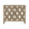 UTTERMOST RUSTIC MIRRORED DIAMOND CONSOLE CABINET