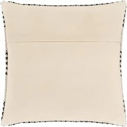 SURYA RYDER BLACK + IVORY STRIPE KNIT PILLOW