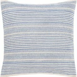 SURYA RYDER DENIM STRIPE KNIT PILLOW Pillows + Decor
