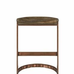 MOES Kitchen + Dining SADDLE WOOD + COPPER COUNTER STOOL
