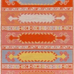 SURYA Rug VIDJA OUTDOOR KILIM: POPPY
