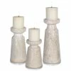 UTTERMOST SANDED CERAMIC CANDLE HOLDERS | SET OF 3