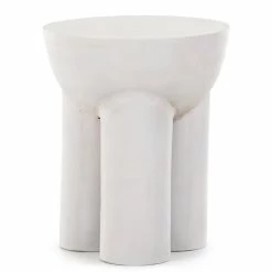 FOUR HANDS SANTE END TABLE: MATTE WHITE Furniture