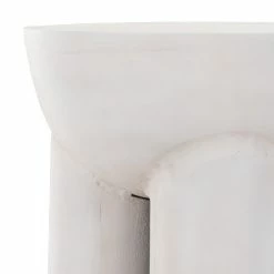 FOUR HANDS SANTE END TABLE: MATTE WHITE Furniture