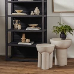 FOUR HANDS SANTE END TABLE: MATTE WHITE Furniture