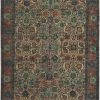 SURYA ANJA PRINTED JUTE RUG: NAVY, RED