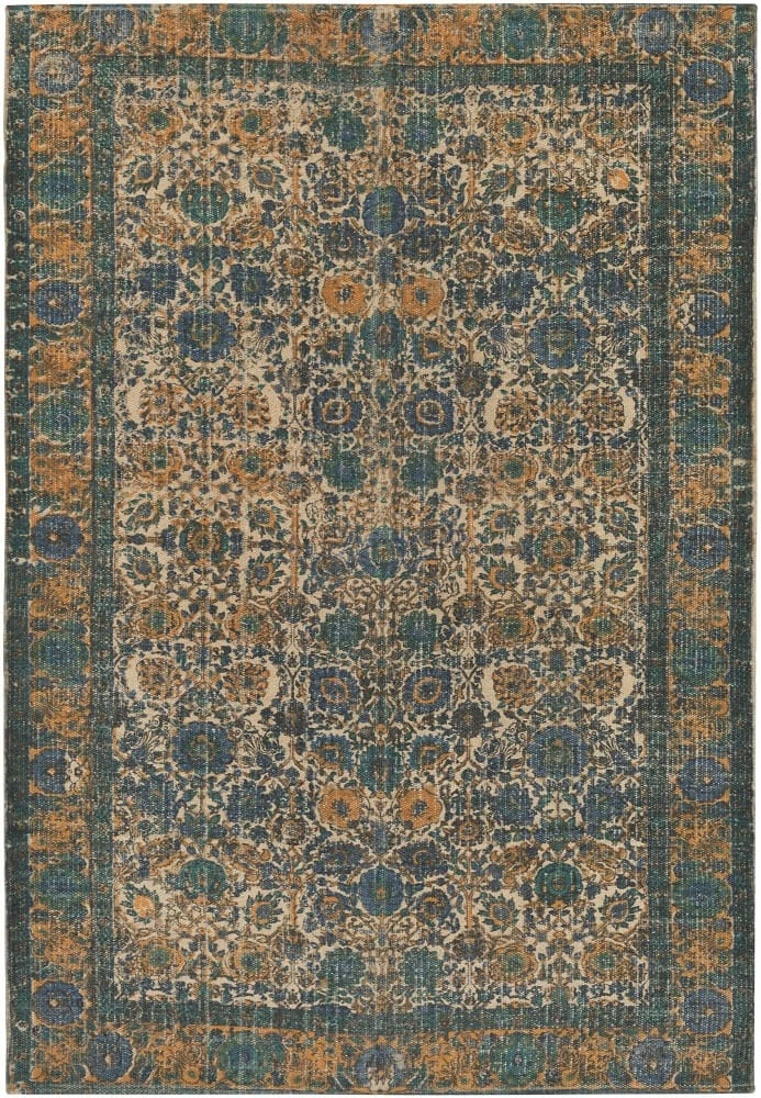 Top 10 π SURYA ANJA PRINTED JUTE RUG: NAVY, SAFFRON π 1 SURYA ANJA PRINTED JUTE RUG: NAVY, SAFFRON