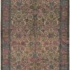 SURYA ANJA PRINTED JUTE RUG: PINK MULTI