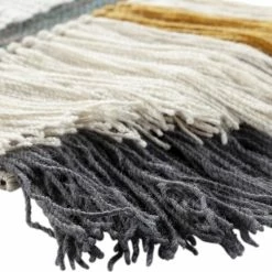 SURYA SAHASA GREY + MUSTARD WALL TAPESTRY Wall Sculptures + Decor