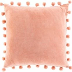 SURYA Pillows + Decor VELVET POM PILLOW