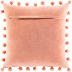 SURYA Pillows + Decor VELVET POM PILLOW