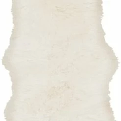 SURYA SHEEPSKIN HIDE RUG: WHITE