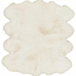 SURYA SHEEPSKIN HIDE RUG: WHITE