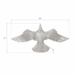 PHILLIPS COLLECTION SILVER DOVES WALL SCULPTURES Wall Sculptures + Decor