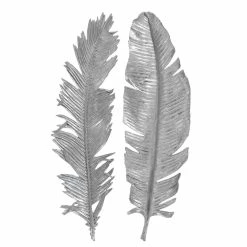 UTTERMOST SILVER SPARROW FEATHERS WALL DECOR | SET OF 2