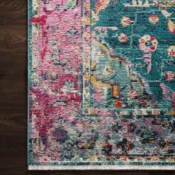 LOLOI SILVIA 02 RUG: TEAL, BERRY MULTI