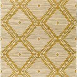 SURYA SIMI WOOL + COTTON TEXTURED FLATWEAVE: YELLOW Rug