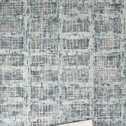 LOLOI SLOANE HOOKED WOOL RUG: BLUE STEEL