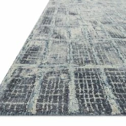 LOLOI SLOANE HOOKED WOOL RUG: BLUE STEEL