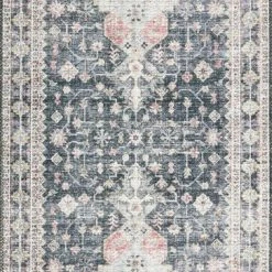LOLOI ELSA VINTAGE PRINT RUG: GRAY