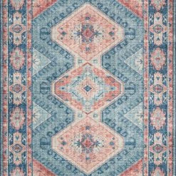 New ✨ LOLOI ESME VINTAGE PRINT RUG: TURQUOISE, TERRACOTTA ⌛ 10 LOLOI ESME VINTAGE PRINT RUG: TURQUOISE, TERRACOTTA