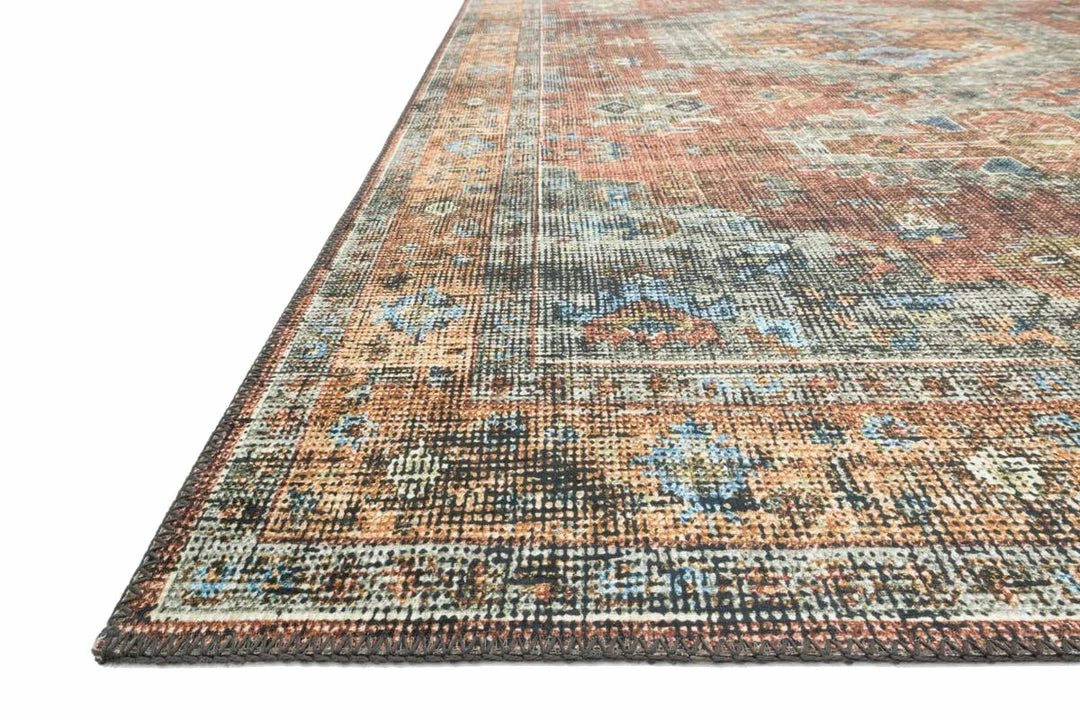 Best Sale ✔️ LOLOI EMALEE VINTAGE PRINT RUG: TERRACOTTA, SKY MULTI 😉 2 LOLOI EMALEE VINTAGE PRINT RUG: TERRACOTTA, SKY MULTI