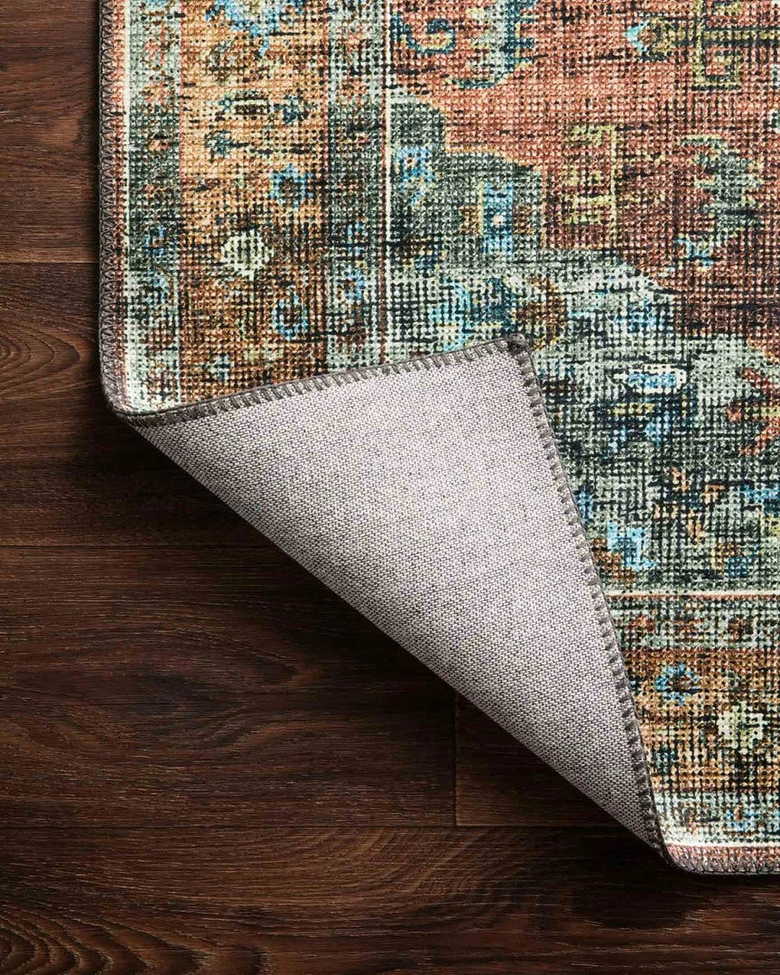 Best Sale ✔️ LOLOI EMALEE VINTAGE PRINT RUG: TERRACOTTA, SKY MULTI 😉 5 LOLOI EMALEE VINTAGE PRINT RUG: TERRACOTTA, SKY MULTI