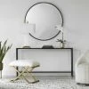 UTTERMOST Furniture SLIM BLACK MIRROR TOP CONSOLE