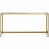 UTTERMOST SLIM GOLD MIRROR TOP CONSOLE Living Room