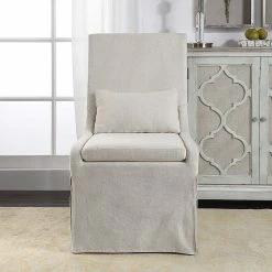 Top 10 ๐ UTTERMOST SOMA NATURAL LINEN SLIPCOVER DINING CHAIR โจ 11 UTTERMOST SOMA NATURAL LINEN SLIPCOVER DINING CHAIR