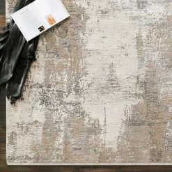 SURYA MONA LATTE TEXTURED VISCOSE RUG