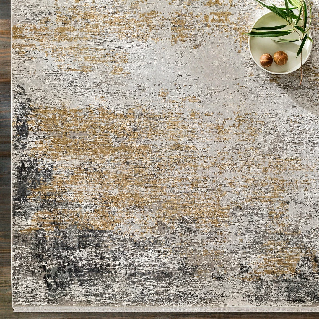 Cheapest π― SURYA LUNA GRAY + GOLD TEXTURED VISCOSE RUG π₯ 4 SURYA LUNA GRAY + GOLD TEXTURED VISCOSE RUG