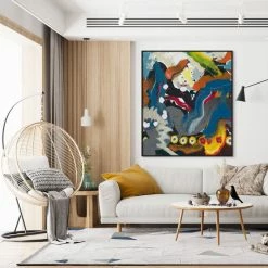 L ART "SPILLAGE" CANVAS ART Wall Art