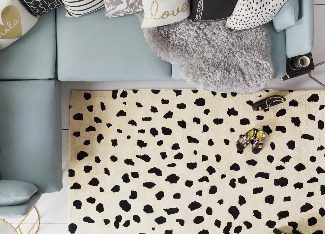 Buy ๐ SURYA TREND SPOTTING WOOL RUG: BEIGE, BLACK ๐ฏ 4 SURYA TREND SPOTTING WOOL RUG: BEIGE, BLACK