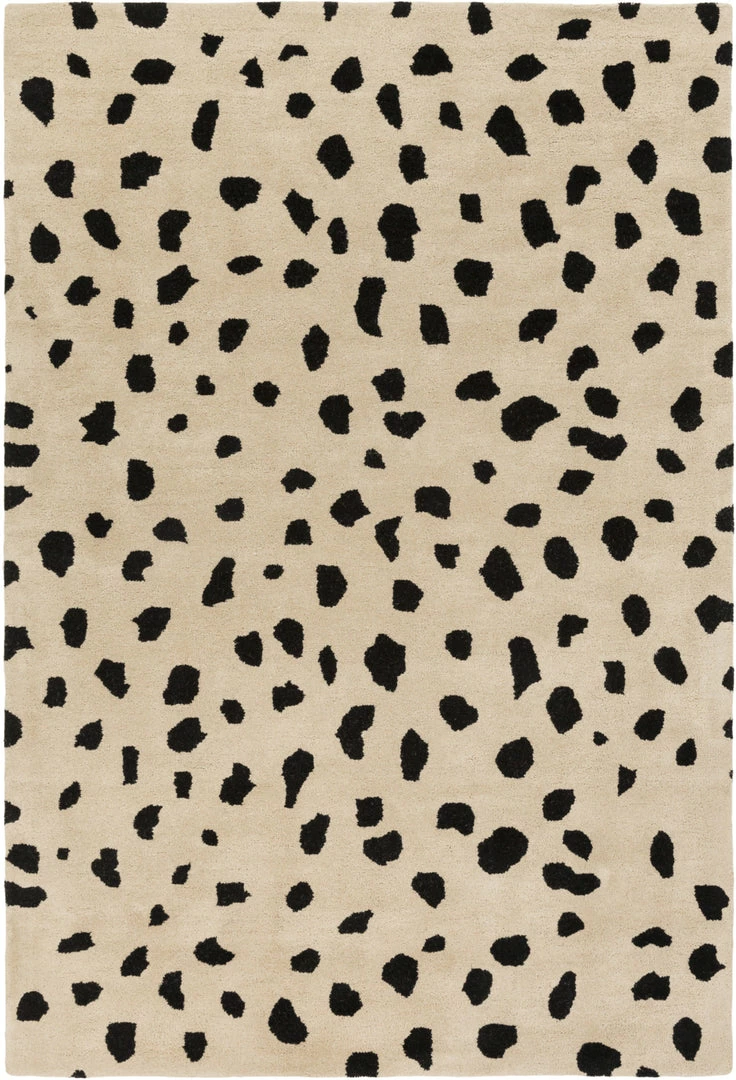 Buy ๐ SURYA TREND SPOTTING WOOL RUG: BEIGE, BLACK ๐ฏ 1 SURYA TREND SPOTTING WOOL RUG: BEIGE, BLACK
