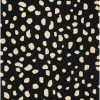 SURYA TREND SPOTTING WOOL RUG: BLACK