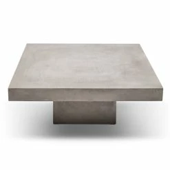 URBIA Living Room CONCRETE SLAB COFFEE TABLE: SQUARE