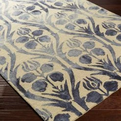SURYA BAHIA WASHED PRINT RUG: INK
