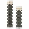 UTTERMOST STAINED CONCRETE PILLAR CANDLE HOLDERS Accessories
