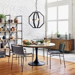 FOUR HANDS Furniture STONEWASH GREY CANVAS SLING DINING CHAIR