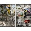 L ART Wall Art "STREET SPIRIT" CANVAS ART DIPTYCH