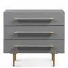 TOV STRIDE GREY LACQUER NIGHTSTAND Furniture
