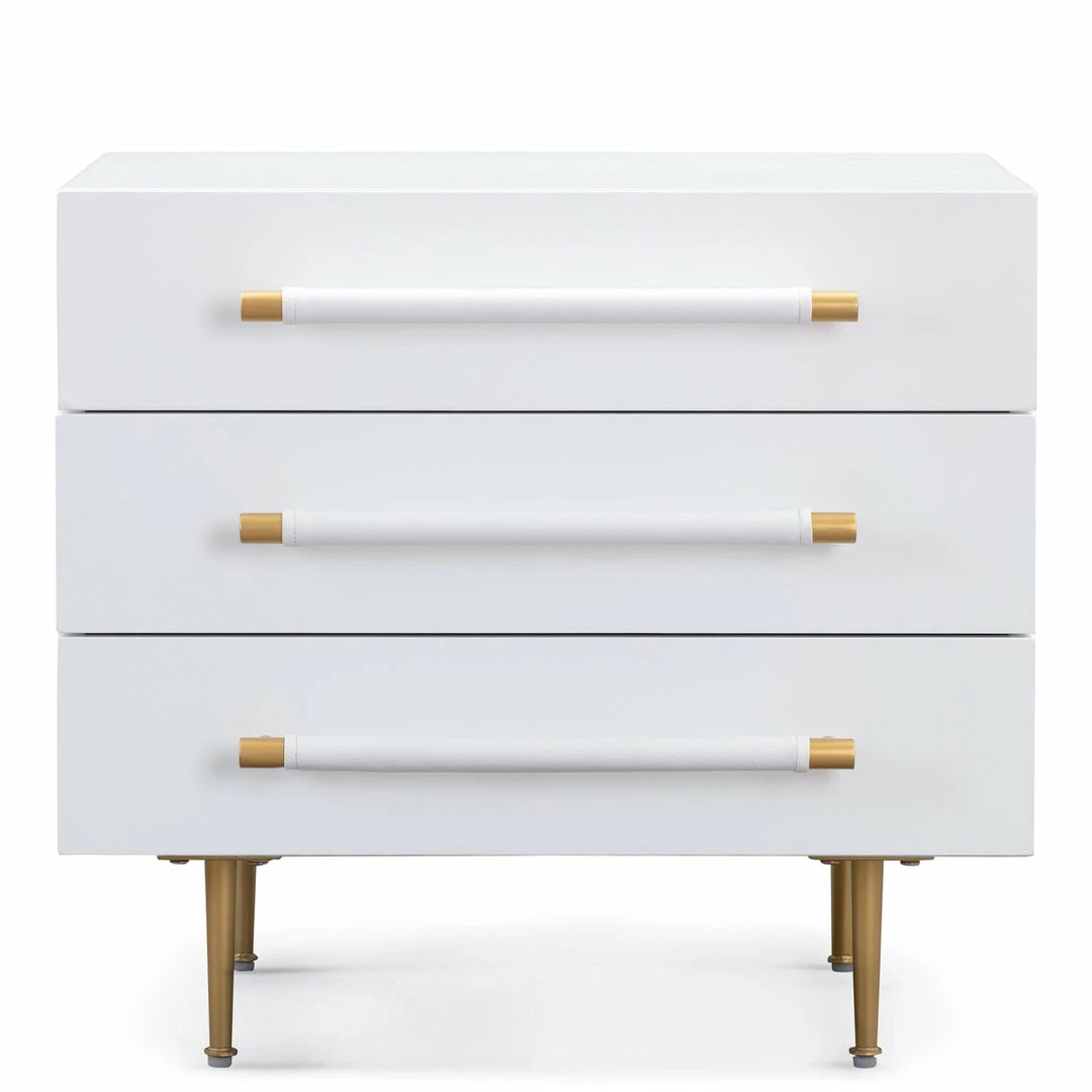 Best Pirce β€οΈ TOV STRIDE WHITE LACQUER NIGHTSTAND Furniture π₯ 1 TOV STRIDE WHITE LACQUER NIGHTSTAND Furniture