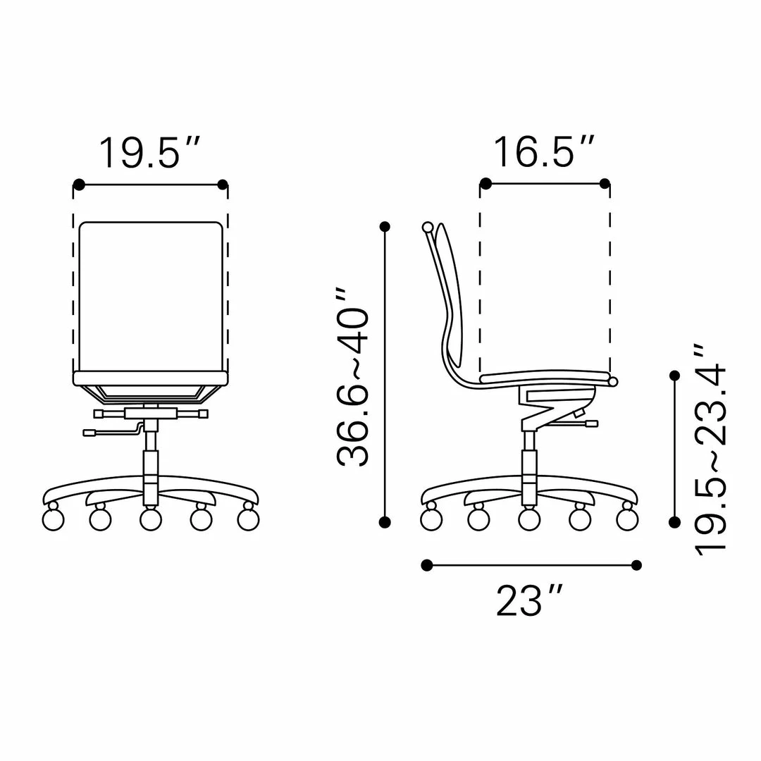 Flash Sale 🔔 ZUO STUDIO ARMLESS OFFICE CHAIR ⌛ 6 ZUO STUDIO ARMLESS OFFICE CHAIR