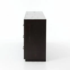 FOUR HANDS SUKI BURNISHED BLACK 9 DRAWER DRESSER