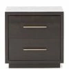 FOUR HANDS SUKI BURNISHED BLACK NIGHTSTAND Furniture